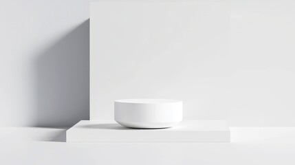 Poster - Geometric Tranquility, a structured black-and-white composition with crisp lines, minimalist backdrop, serene atmosphere, emphasizing clarity and spaciousness.