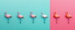 © maesarin - A surreal and minimalist arrangement of flamingo silhouettes creating captivating patterns in a vibrant teal and pink color palette perfect for contemporary home decor fashion or digital art