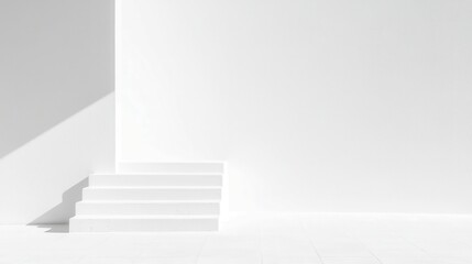 Poster - Hushed Geometry, a serene interplay of structured shapes and soft black-and-white tones, featuring a minimalist backdrop that emphasizes clean lines and open space.