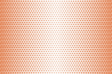 Wall Mural - simple abstract dark orange color creative geometric dot halftone pattern