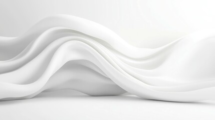 Poster - Monochrome Drift, a soft grayscale flow of organic shapes in a minimalist background, featuring a clean and simple setting with ample free space for contemplation.