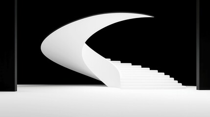 Poster - Noir Minimalism A striking grayscale contrast showcasing high drama in a clean, simple setting with a minimalist background and ample free space for focus and impact