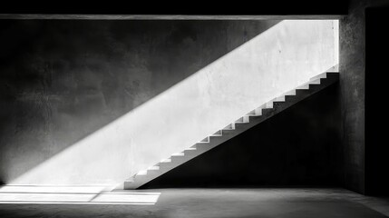 Poster - Shades of Light and Dark, a grayscale exploration of contrast, featuring a minimalist backdrop, uncluttered environment, emphasizing the interplay of light and shadow.