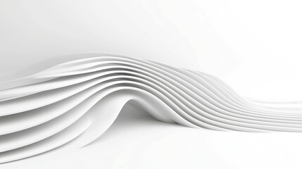 Poster - Soft Contours, a minimal black-and-white design featuring gentle curves, emphasizes simplicity in a clean environment with ample free space for a serene aesthetic.
