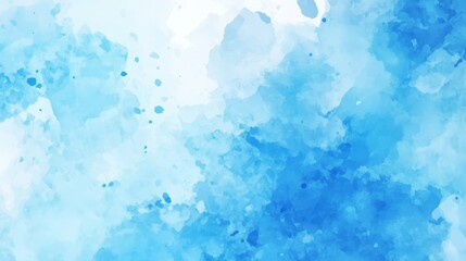 Aufkleber - Soft Light Blue Watercolor Acrylic Marble Background with Abstract Alcohol Liquid Texture in Pastel Colors. Ideal for Creative Design, Invitations, and Decorative Projects