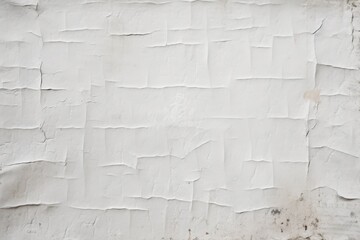 Poster - textured white surface with creased paper elements ideal for backgrounds, overlays, and creative pre