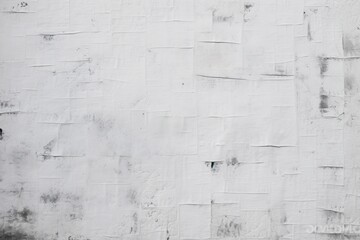 Poster - Abstract Textured White Background with Wheatpaste Layers, Ideal for Art Projects and Creative Design Concepts
