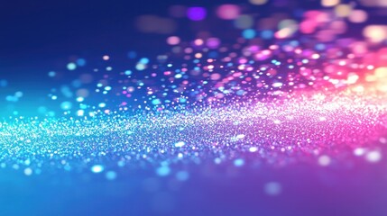 Poster - Vibrant Abstract Background with Soft Bokeh Lights in Spectrum Colors for Artistic and Festive Themes