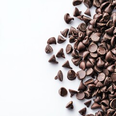 Poster - Delicious Chocolate Chips Baking Sweet isolated co transparent background