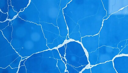 Poster - Abstract Blue Marble Texture With White Veins