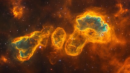 Fototapete - Captivating cosmic explosion illuminating the boundless expanse of the mesmerizing universe showcasing the dynamic and forces that shape the celestial realms