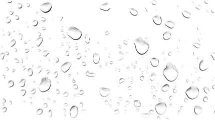 Poster - Closeup view of shimmering water droplets forming abstract patterns on a smooth glass surface creating a clean refreshing and tranquil background