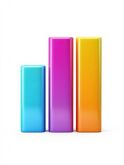 Poster - bar chart graph icon