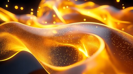 Poster - Colorful Abstract Flow of Light and Energy Creates a Captivating Visual Experience During the Night