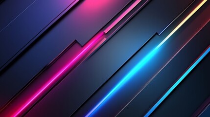 Poster - Colorful Abstract Design With Vibrant Lines and Geometric Shapes Creating a Dynamic Visual Experience
