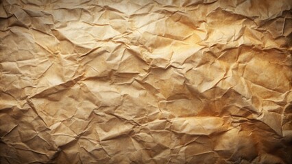 Poster - Brown Crumpled Paper Texture A High-Resolution Background Image for Design Projects