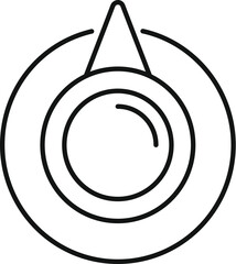 Poster - airplane propeller rotating with motion lines, symbolizing speed and movement in aviation