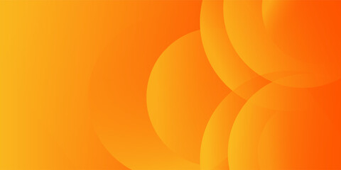 Abstract orange background with circles. Vector illustration