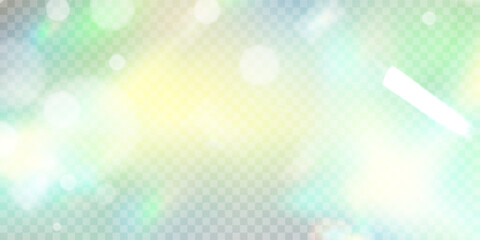 Wall Mural - colourful vector lens, crystal rainbow light and flare transparent effects.overlay for backgrounds.t