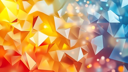 Poster - Colorful Abstract Design Featuring Geometric Shapes Illuminated With Vibrant Light During the Day