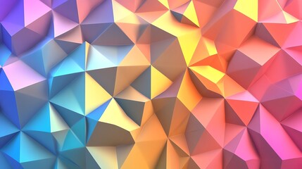 Poster - Colorful Geometric Design Creating an Abstract Texture With Vibrant Shades at an Artistic Exhibition