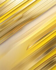 Poster - Gold and lemon yellow bright layered stripes with soft gradient transitions abstract background