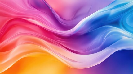 Poster - Vibrant Abstract Background with Flowing Colors in Shades of Purple, Pink, and Blue, Creating a Soft and Dreamy Texture for Creative Projects