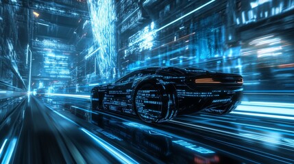 Poster - The technologically advanced car of the future