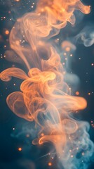 Poster - Abstract swirls of color and light, creating a mesmerizing ethereal effect.