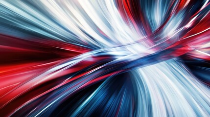 Poster - Dynamic Flow of Colorful Light with Smooth Curves and Striking Contrast, Capturing the Essence of Motion and Energy in a Vivid Abstract Background