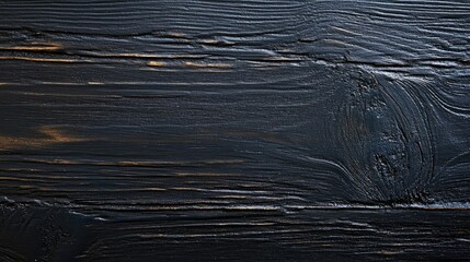 Poster - Dark Textured Wooden Surface with a Unique Grain Pattern, Ideal for Backgrounds, Textures, and Design Projects in Photography and Arts
