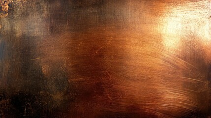 Poster - Abstract texture of warm copper tones with intricate brush strokes creating a rich and striking pattern ideal for modern design or artistic projects.