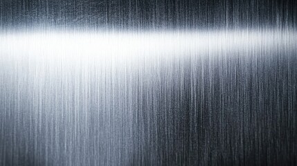 Poster - Smooth Metallic Surface with Subtle Reflections and Textures Ideal for Backgrounds, Industrial Themes, or Design Projects Featuring a Brushed Aluminum Effect