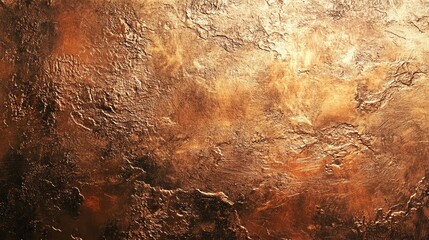 Poster - Textured Background of Metallic Bronze and Gold with Elements of Patina and Rich Depth Ideal for Artistic and Contemporary Design Projects or Background Visuals