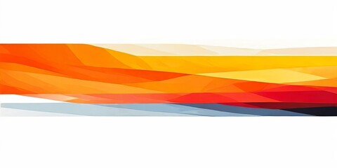 Wall Mural - A long orange and blue stripe