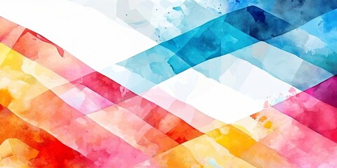 Poster - A colorful background with a white line
