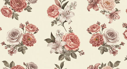  Floral Printed for Wall Paper and Bed sheet