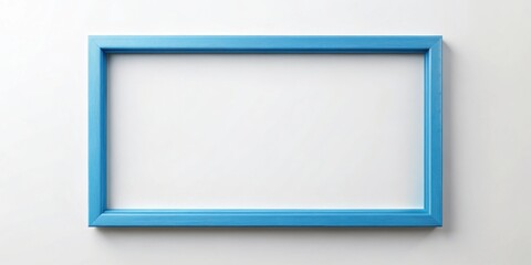 Aufkleber - A Simple Light Blue Rectangular Frame on a White Background
