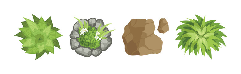Poster - Landscape Design and Garden Decorative Object and Element Vector Set