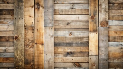 Aufkleber - Rustic Wooden Planks Background Texture A Variety of Aged and Weathered Wood Panels