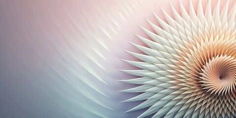 Leinwandbilder - Abstract Pastel Swirl Elegant, Organic,  Modern Design Featuring a Gentle Spiral of Delicate Petals