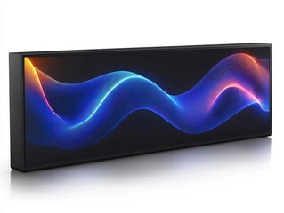 Wall Mural - sleek, modern display featuring vibrant, flowing waves of color