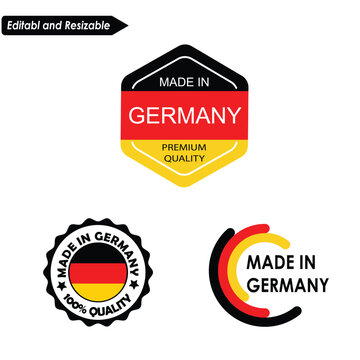 Made in Germany Logo, Premium Quality Logo Design.