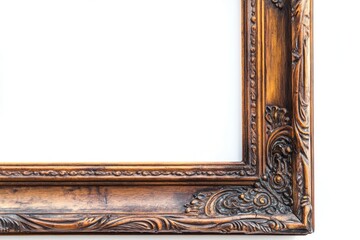 Aufkleber - A close-up view of a picture frame hung on the wall, with details visible