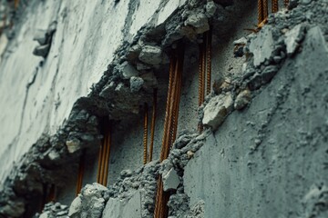Poster - A close-up view of a wall covered in a variety of electrical wires, suitable for use in illustrations about technology, engineering, or architecture