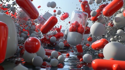 Poster - Abstract Visualization of Data Infusion with Swirling Particles in Motion
