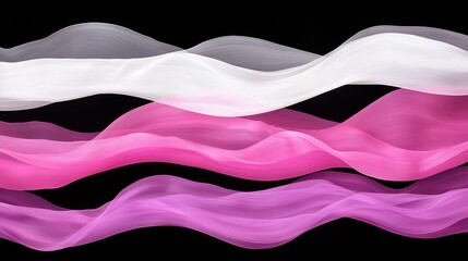 Poster - Ethereal Waves of Data Flowing Through a Dark Background