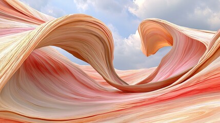 Poster - Abstract Fluid Graphics Showcasing Cultural Impact and Natural Forms