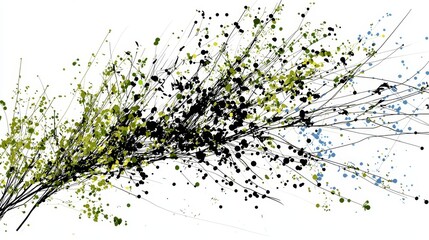 Poster - Imaginative Graphics of Nature Weaving Together Abstract Elements and Colors