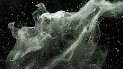 Poster - Ethereal Shadows of Data Evaporation in Illuminous Particles and Swirls